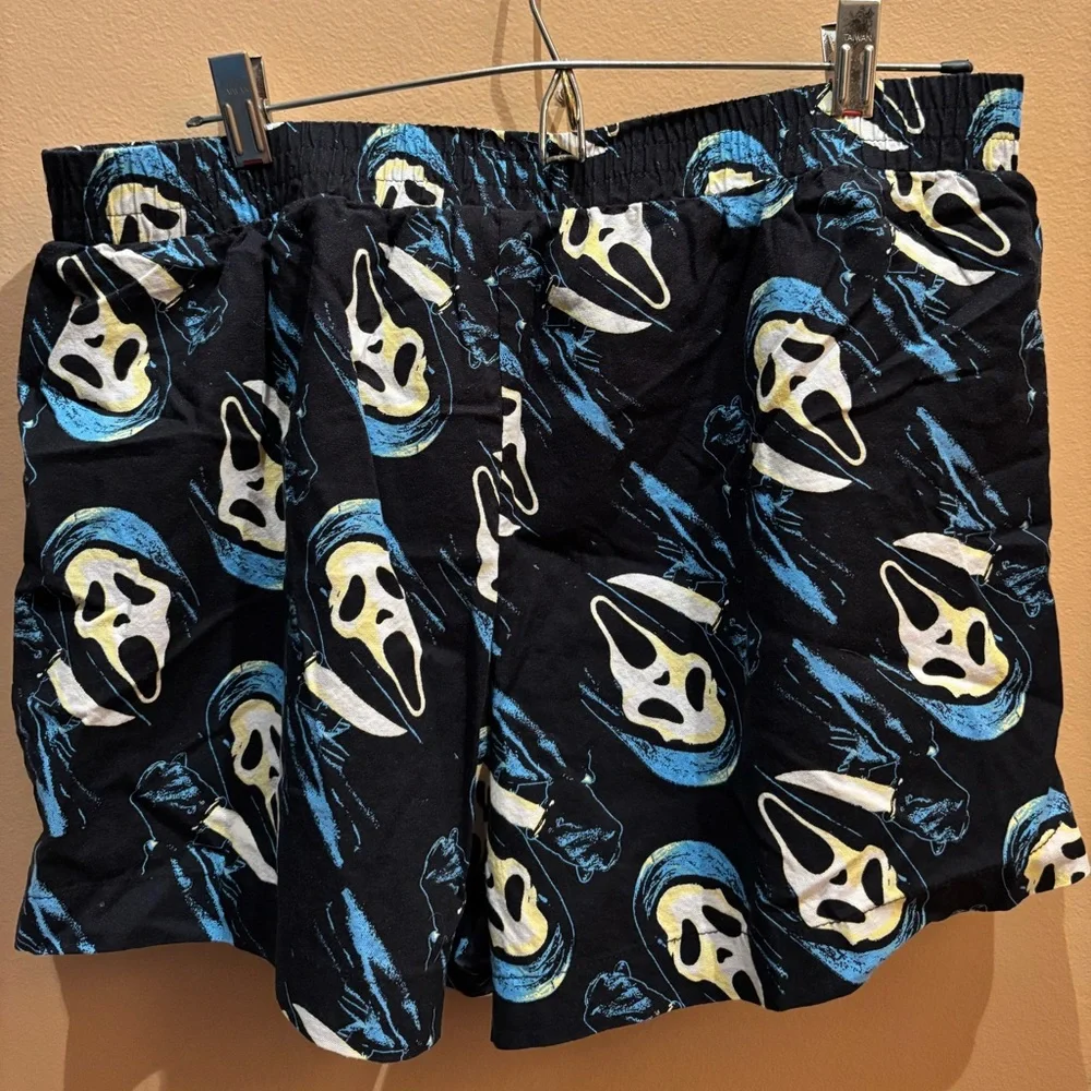 Bio World Ghost Face Scream Print Boxers Shorts Size XL